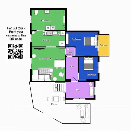 Aday - 2 Bedroom With Patio *